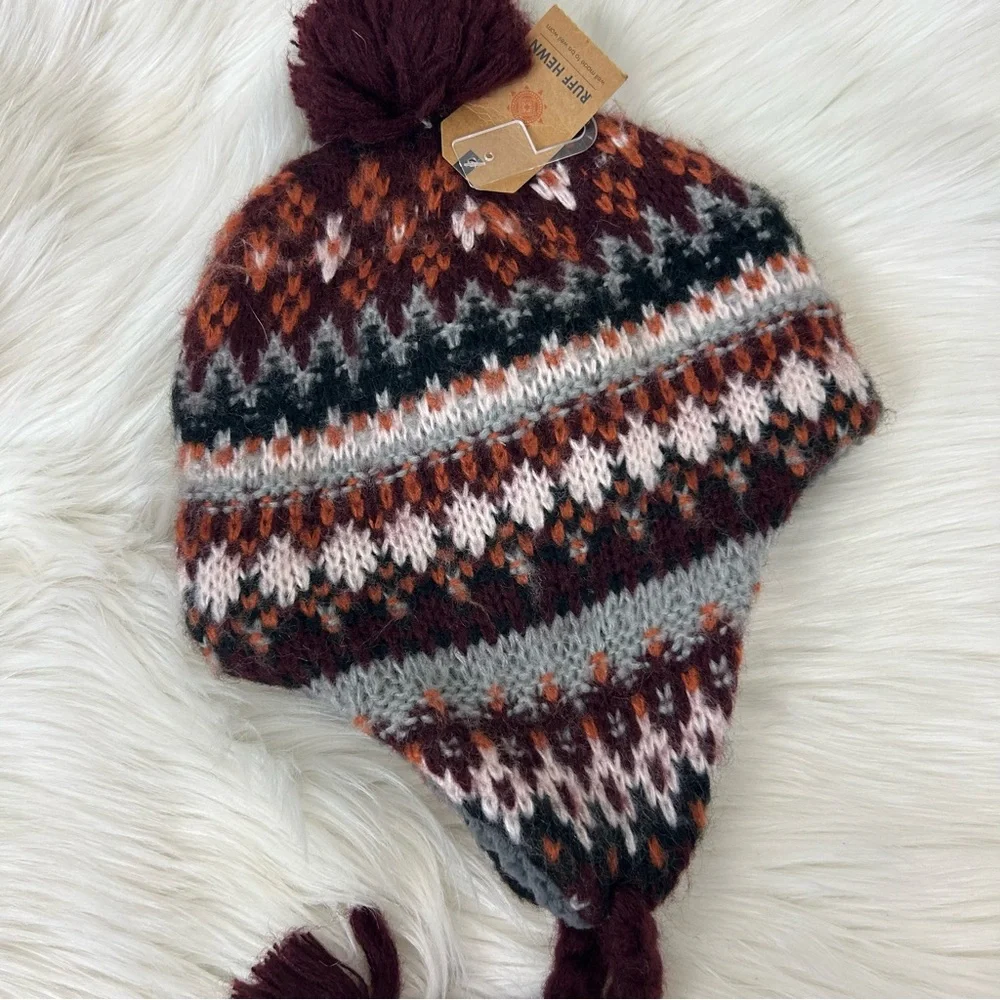 NWT Ruff Hewn Winter Fair Isle Knit Hat